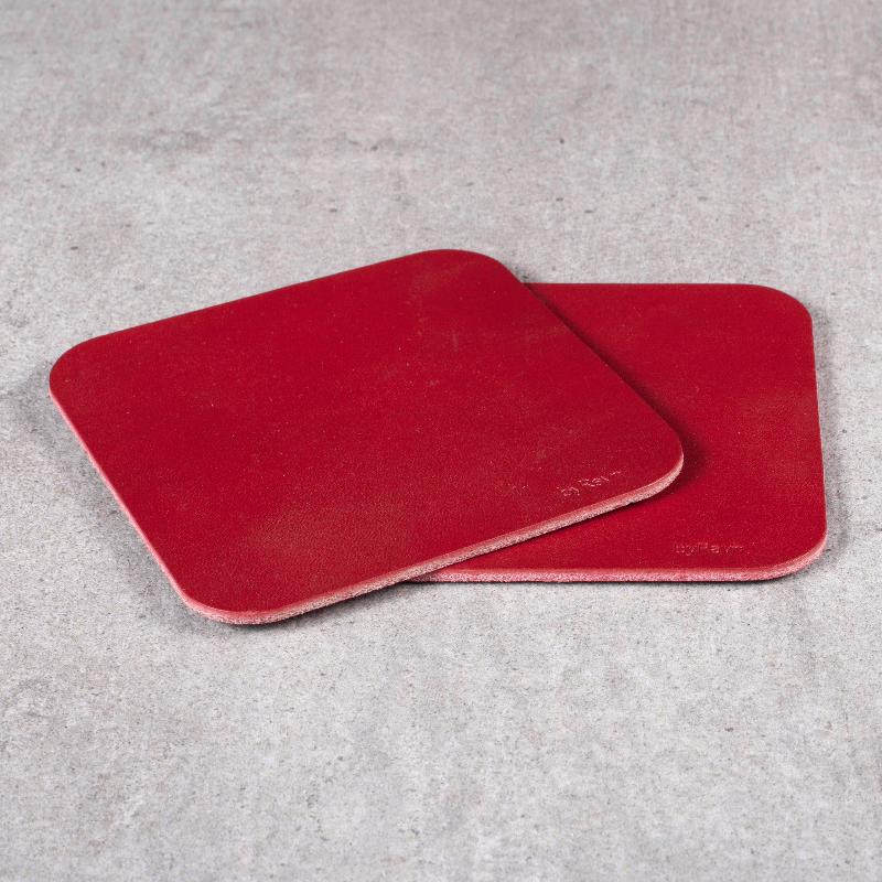 Firkantet coaster / ølbrik i læder - Image 12