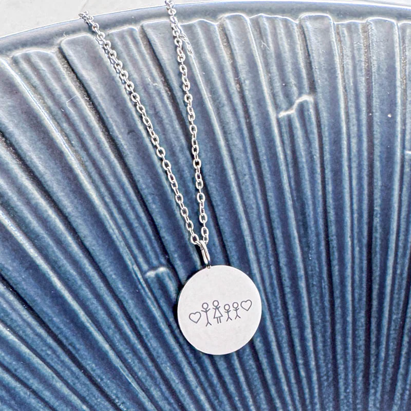 SIA - halskæde med tændstikfigurer (19mm) - Image 4